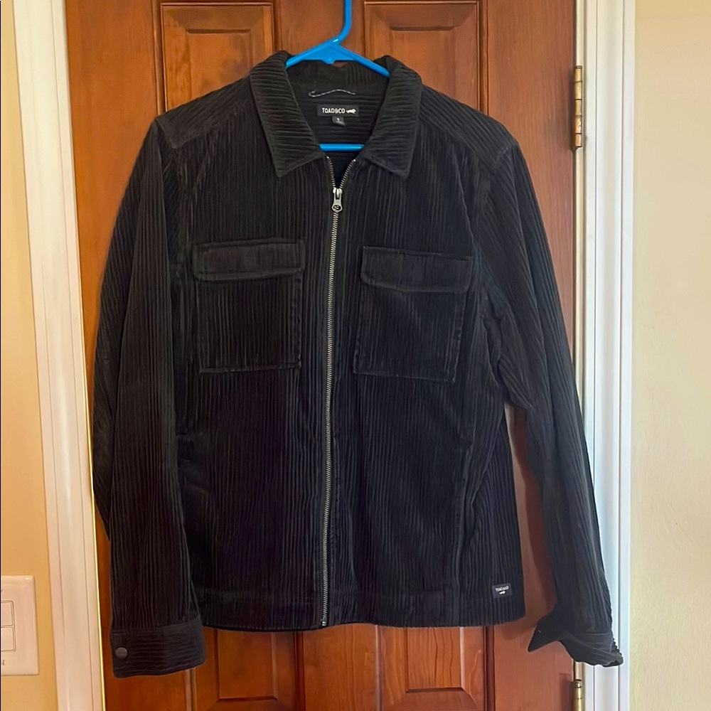 Toad&Co Black Casual Jacket with soft corduroy